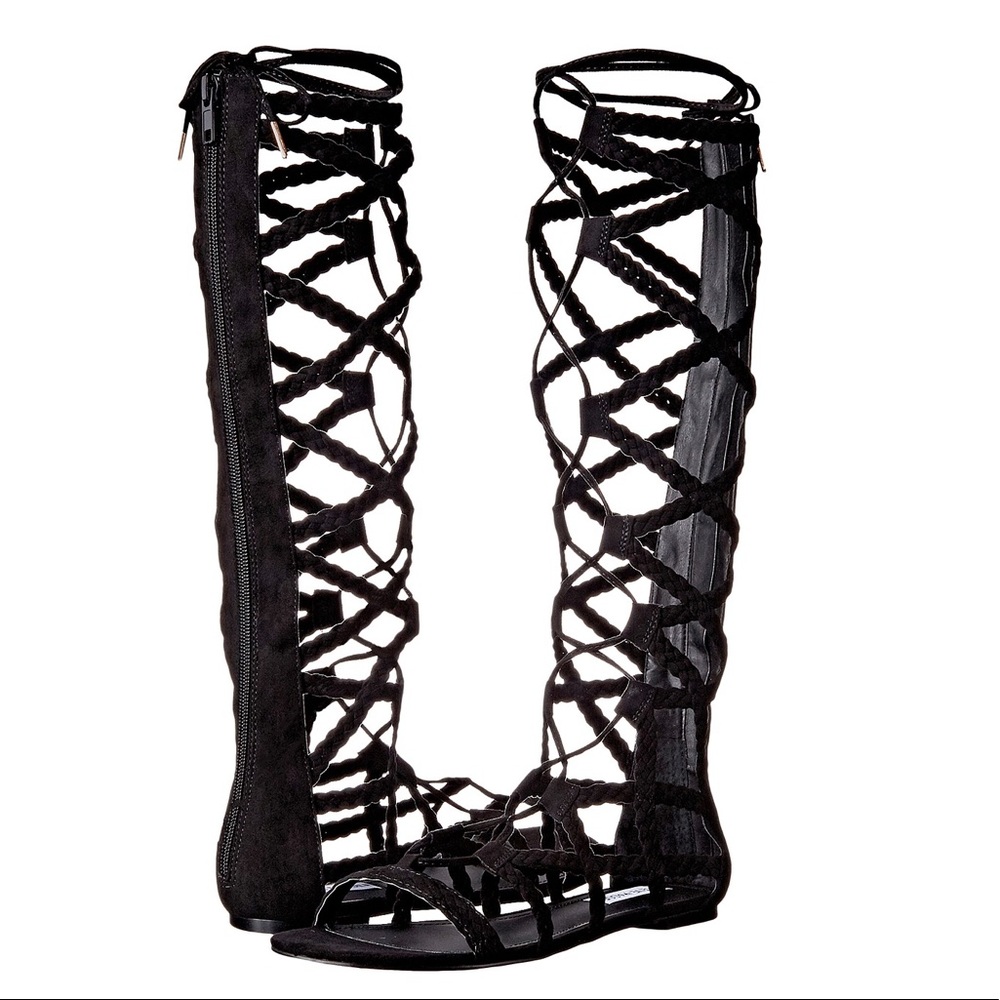 SOLD Women's Black Sammson Suede Gladiator Sandals